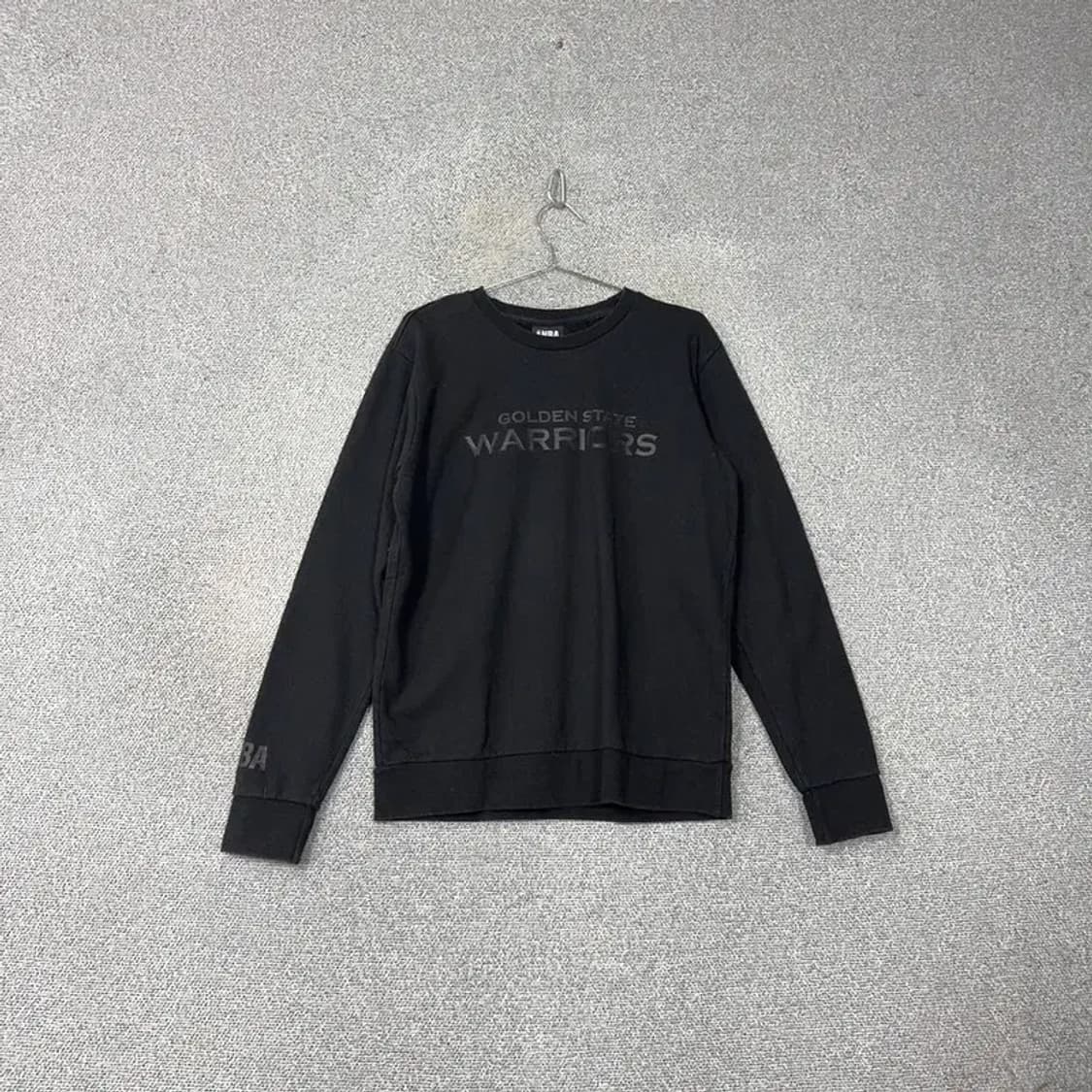 NBA 골든스테이트 프린팅 블랙 맨투맨 L 상품이미지1