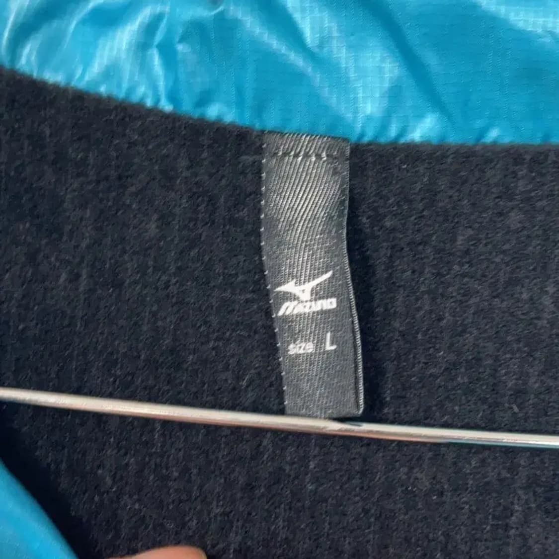 미즈노 블루 유광 바람막이 윈드자켓 L 상품이미지3