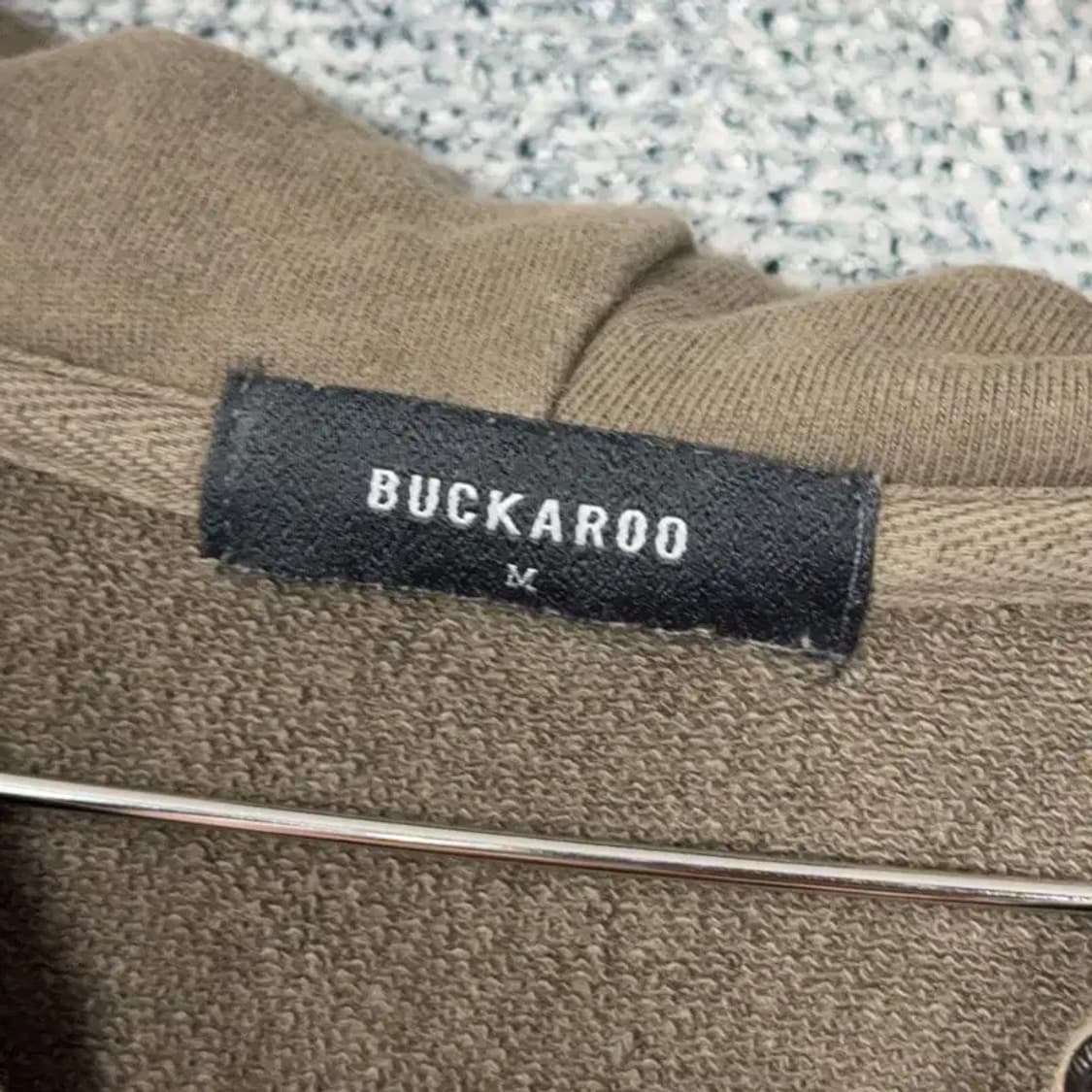 버커루 불독로고 브라운 후드티 M 상품이미지3