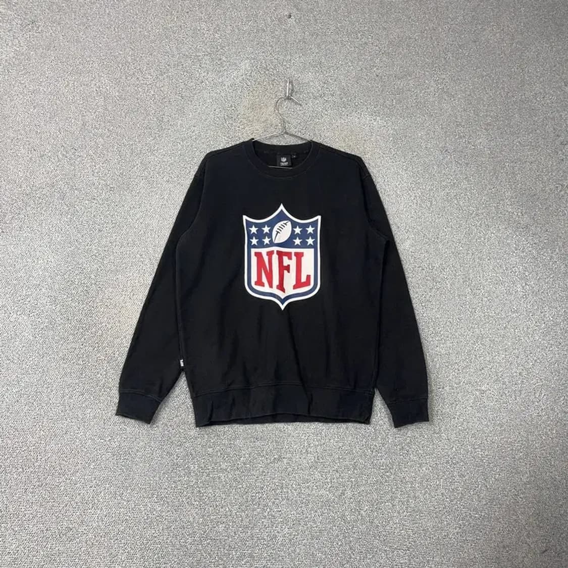 NFL 프린팅 블랙 오버핏 스웻 맨투맨 M 상품이미지1