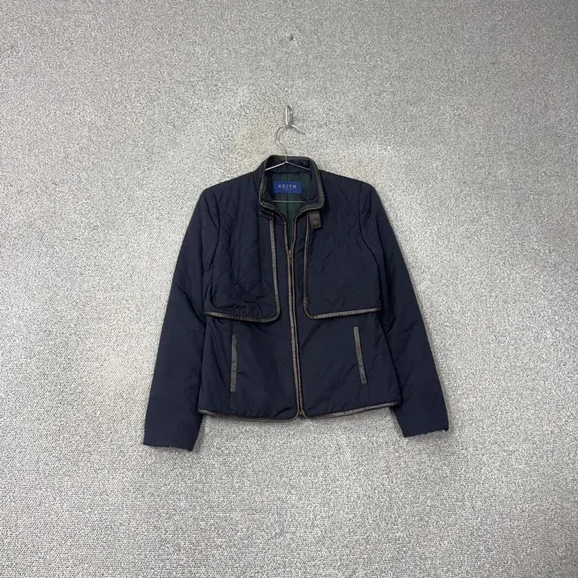 키이스 클래식 레더라인 여성 퀄팅 집업 자켓 85-95-160 상품이미지1