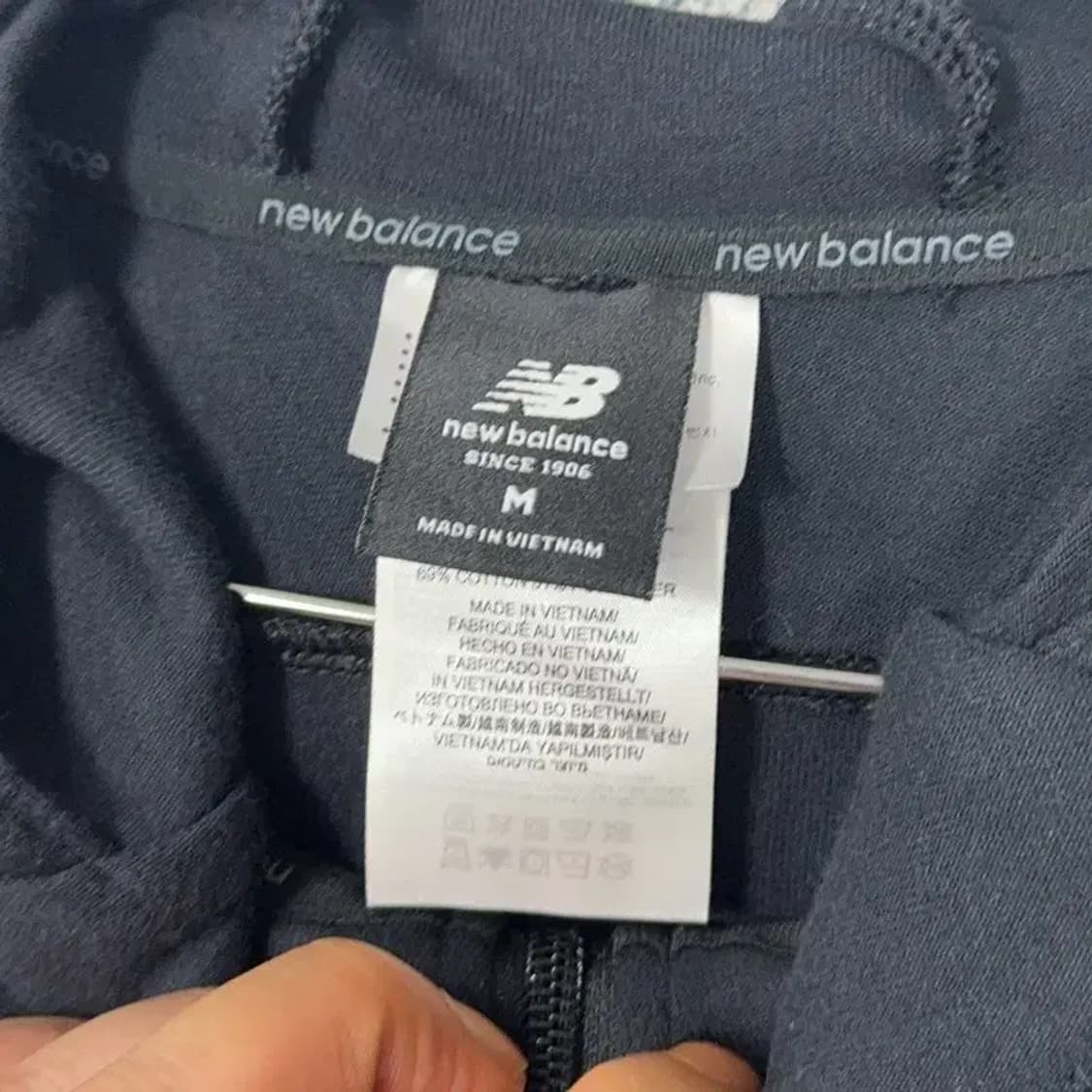 뉴발란스 로고 기능성 후드집업 M 상품이미지3