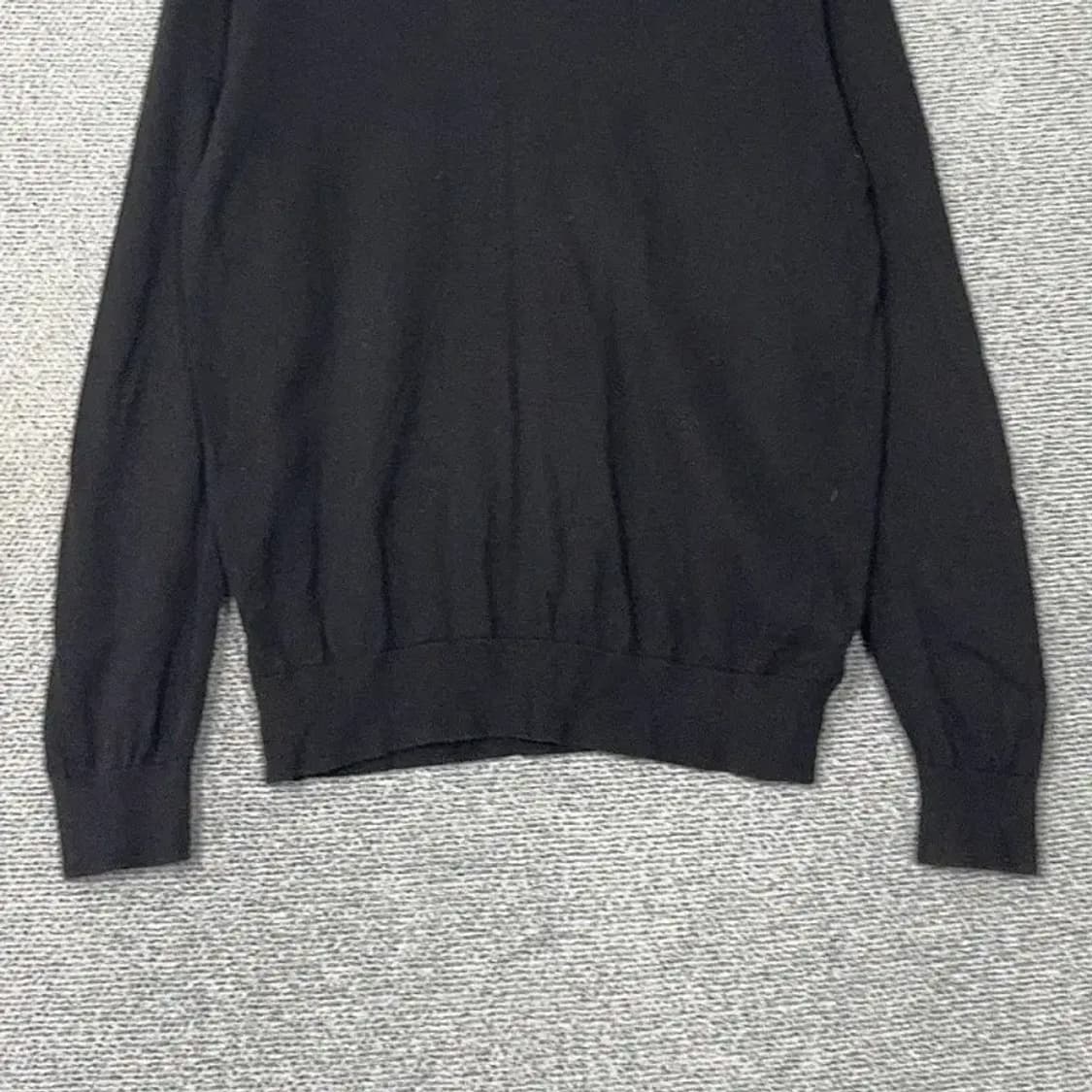 타미힐피거 블랙 로고 울 캐주얼 클래식 남성 니트 M 상품이미지4