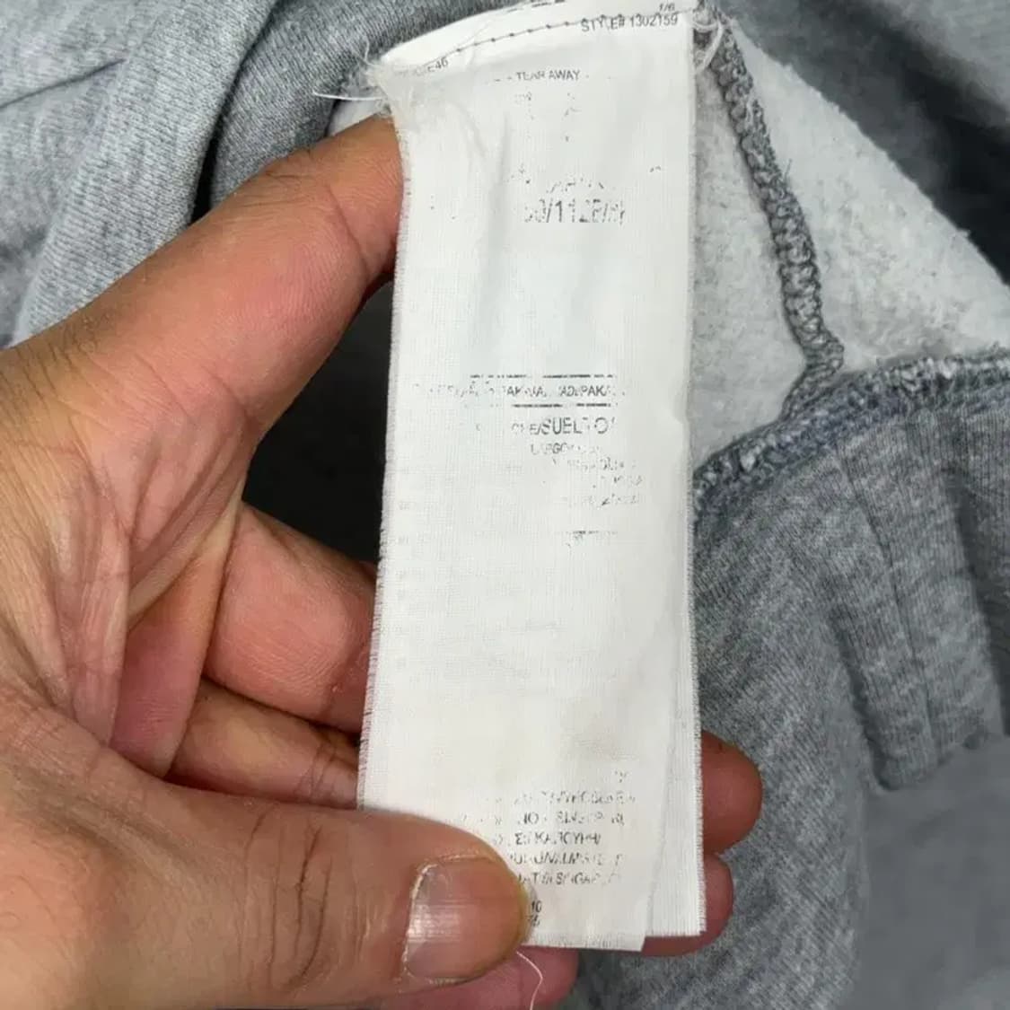 언더아머 센터로고 그레이 캐주얼 오버핏 맨투맨 L 상품이미지4