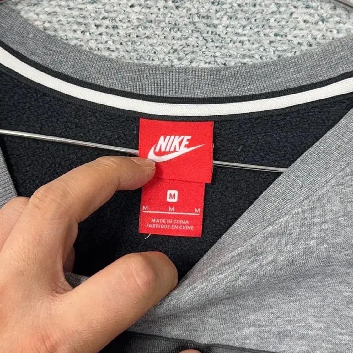 나이키 에어 박스프린팅 투톤 맨투맨 M 상품이미지3