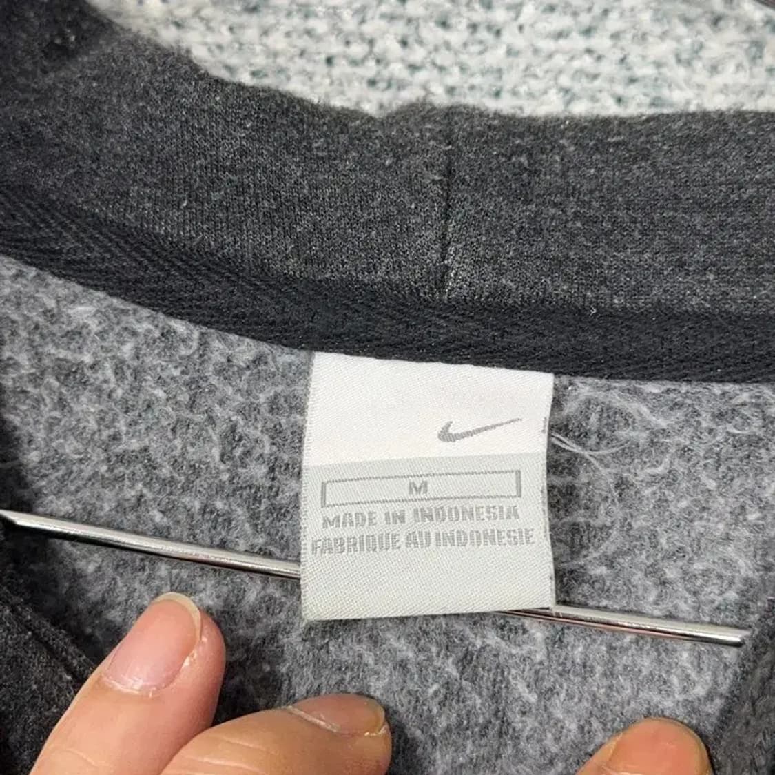 나이키 저스트 두잇 그레이 로고 후드집업 M 상품이미지5