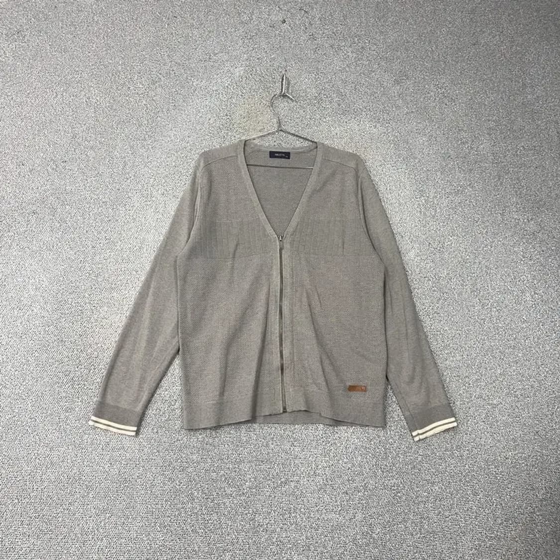 해지스 캐주얼 그레이 코튼 남성 가디건 110 상품이미지1