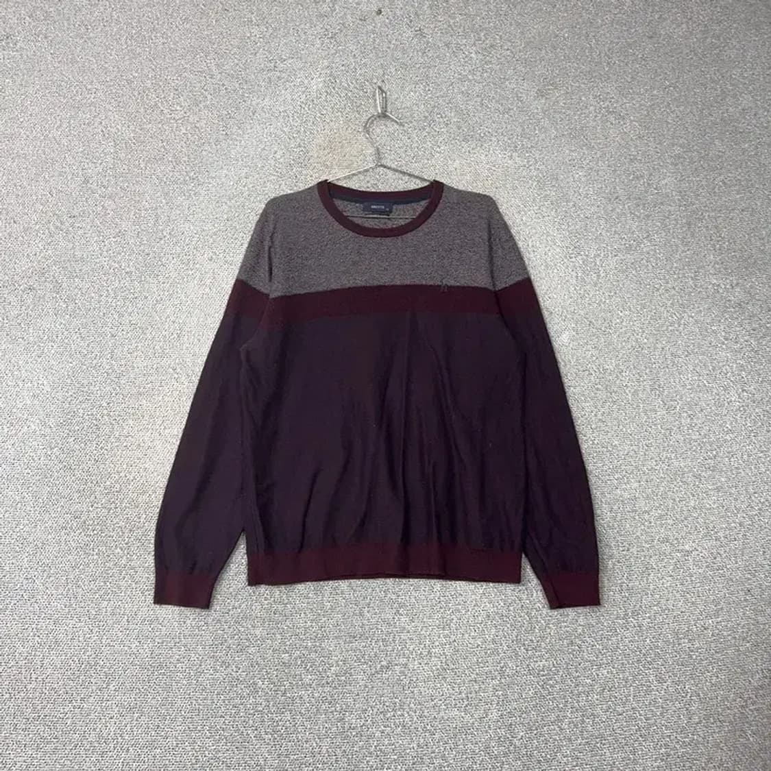 해지스 버건디 로고 남성 클래식 캐시미어 니트 110 상품이미지1