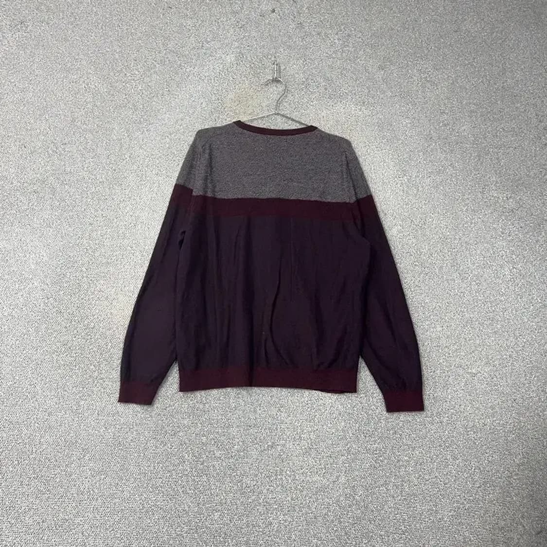 해지스 버건디 로고 남성 클래식 캐시미어 니트 110 상품이미지2