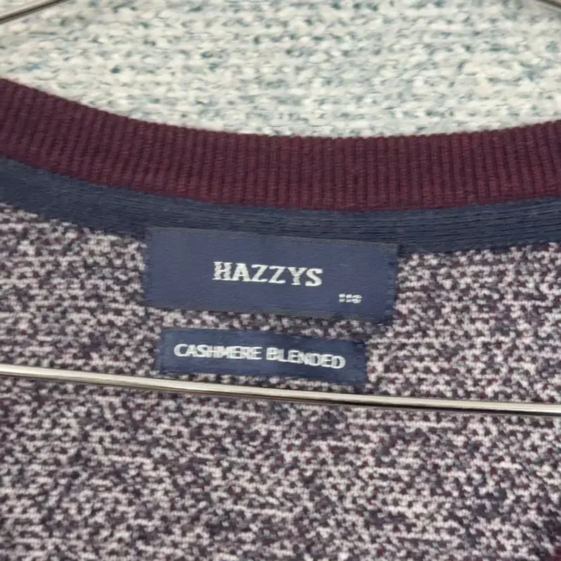 해지스 버건디 로고 남성 클래식 캐시미어 니트 110 상품이미지3