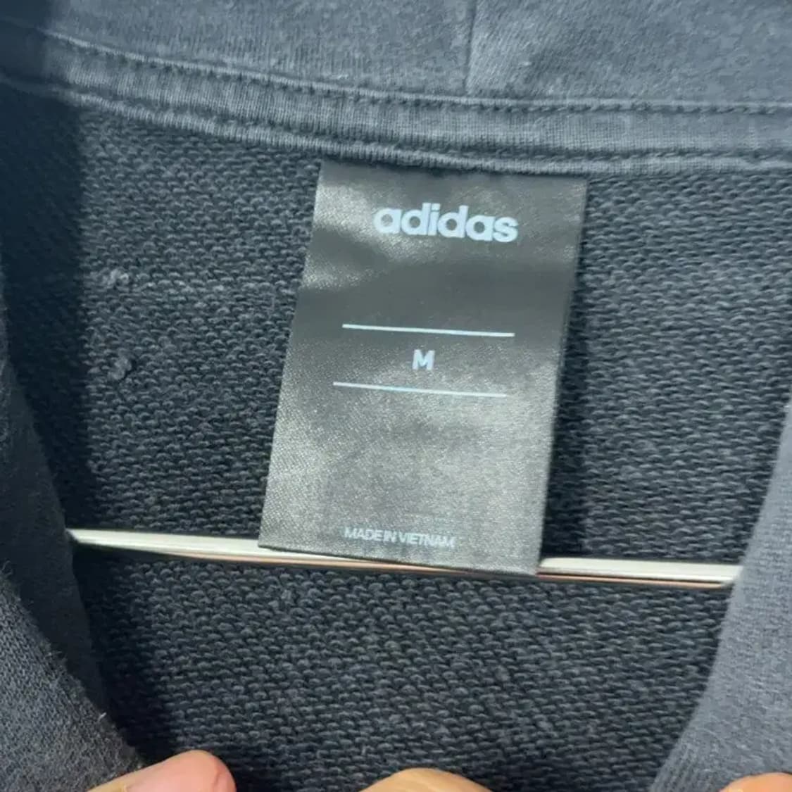 아디다스 스펠로고 삼선 후드티 M 상품이미지3