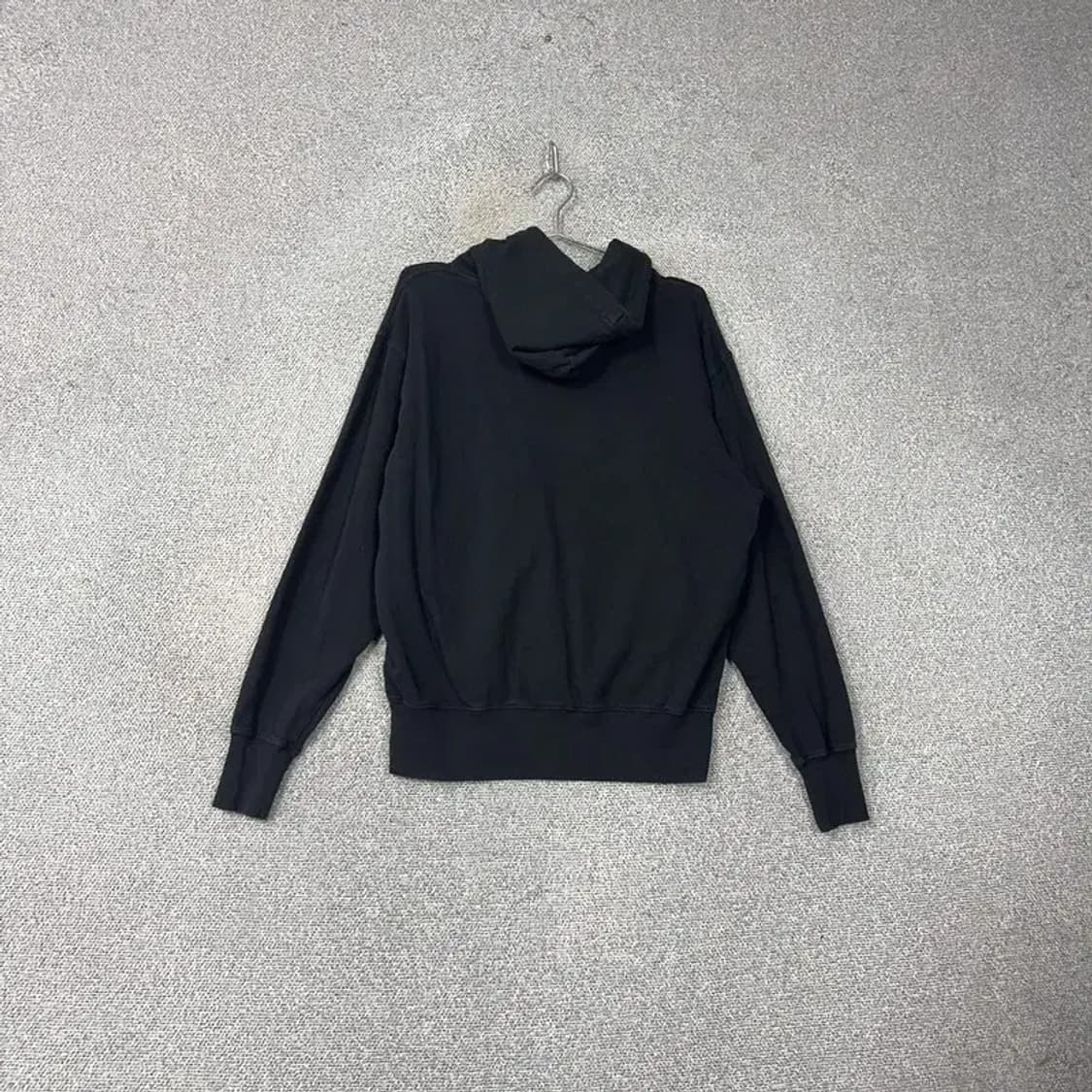 챔피온 빈티지 올블랙 오버핏 후드티 S 상품이미지2