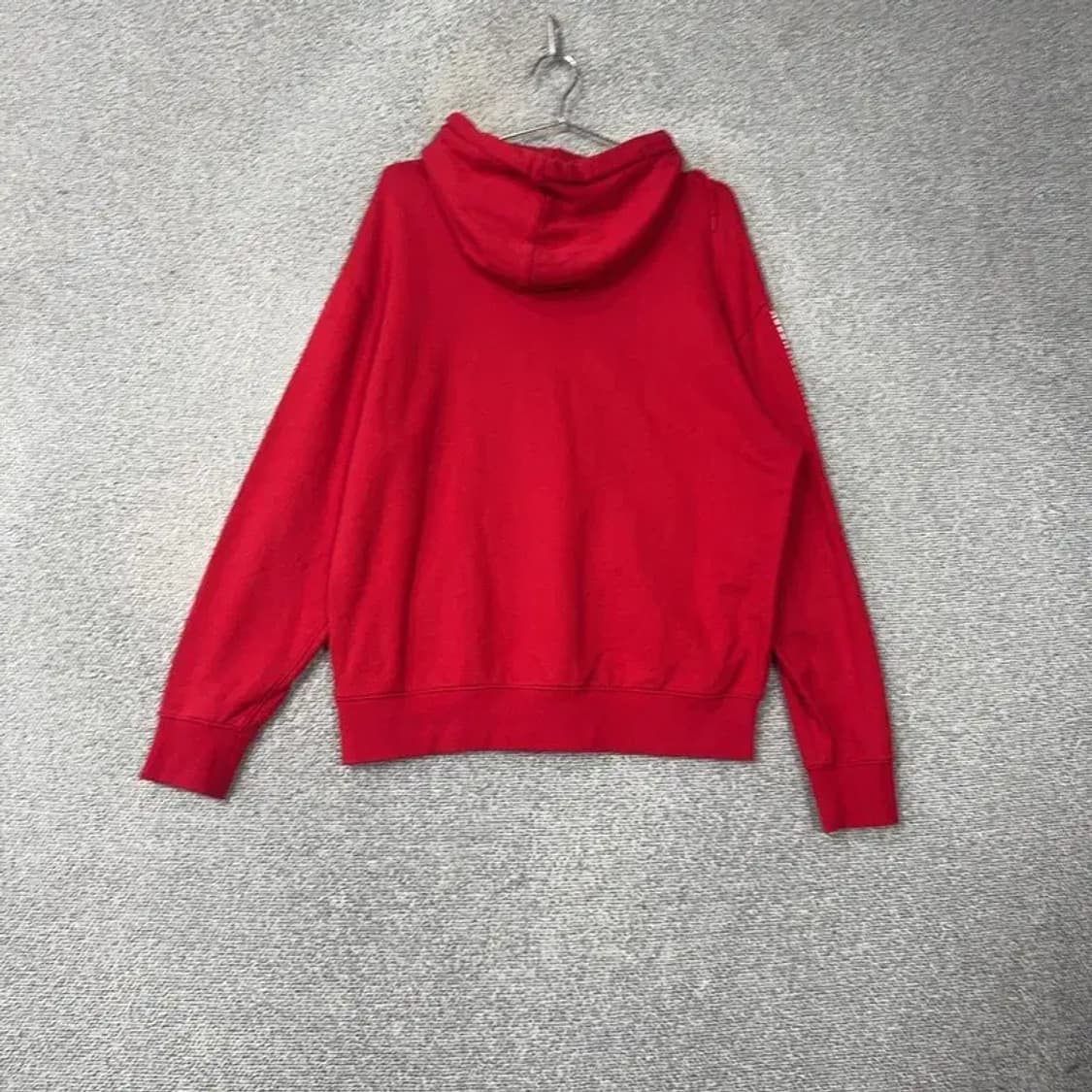 널디 프린팅 레드 빈티지 사이드라인 오버핏 후드티 M 상품이미지2