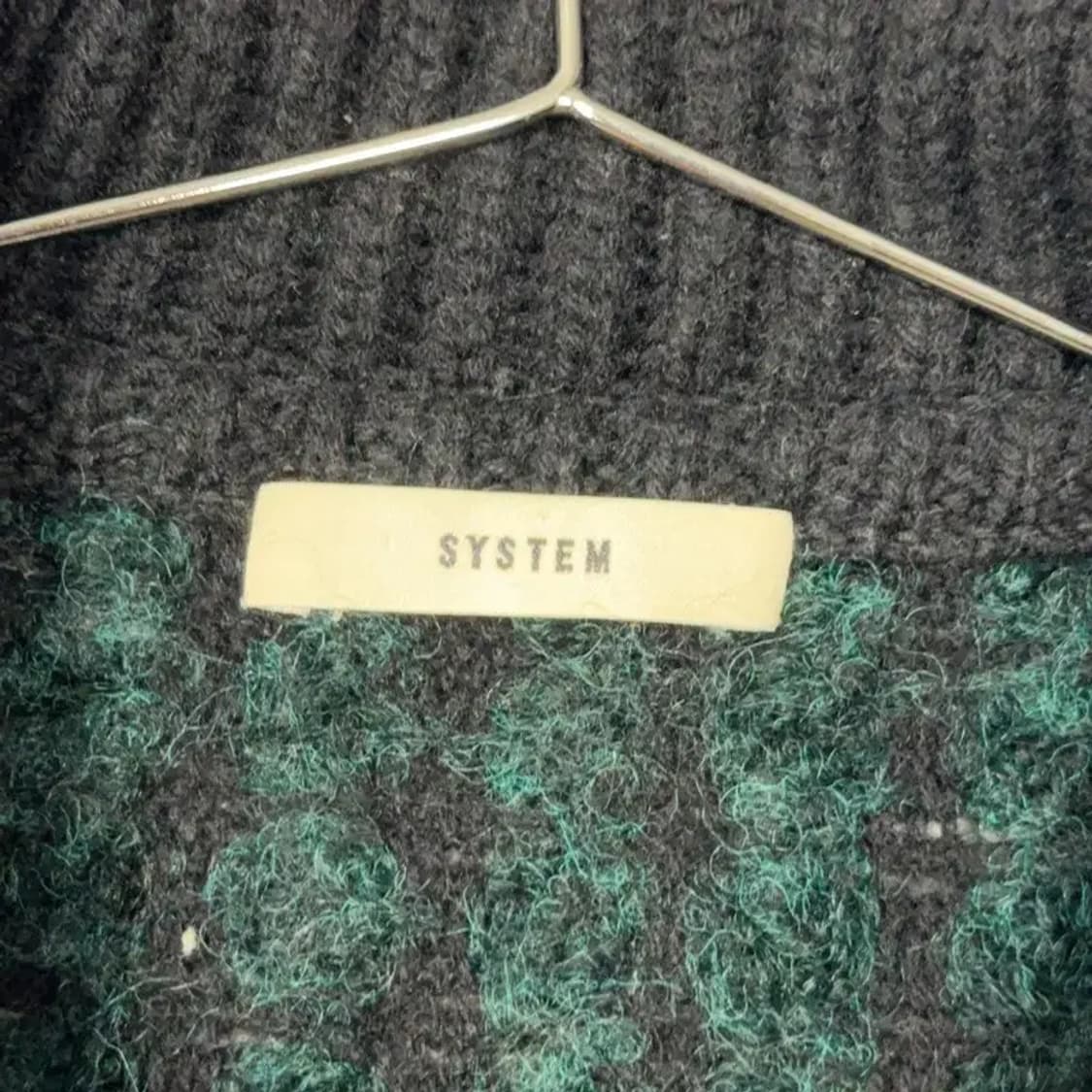 시스템 여성 한섬 그린 클래식 울 니트 카라 집업 F 상품이미지5