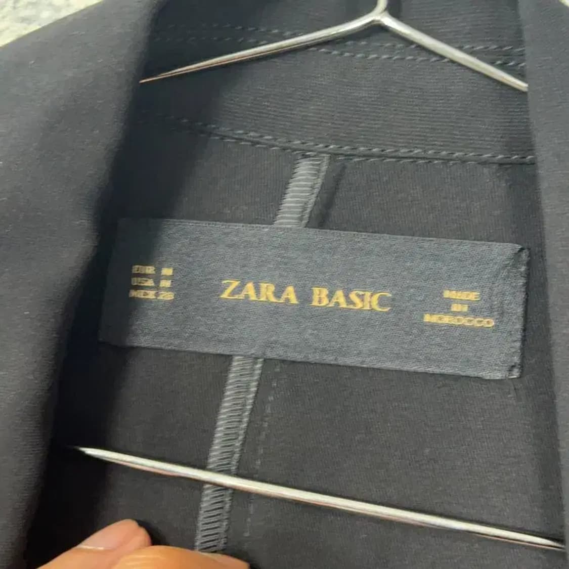 자라 베이직 빈티지 블랙 블레이저 자켓 M 상품이미지3