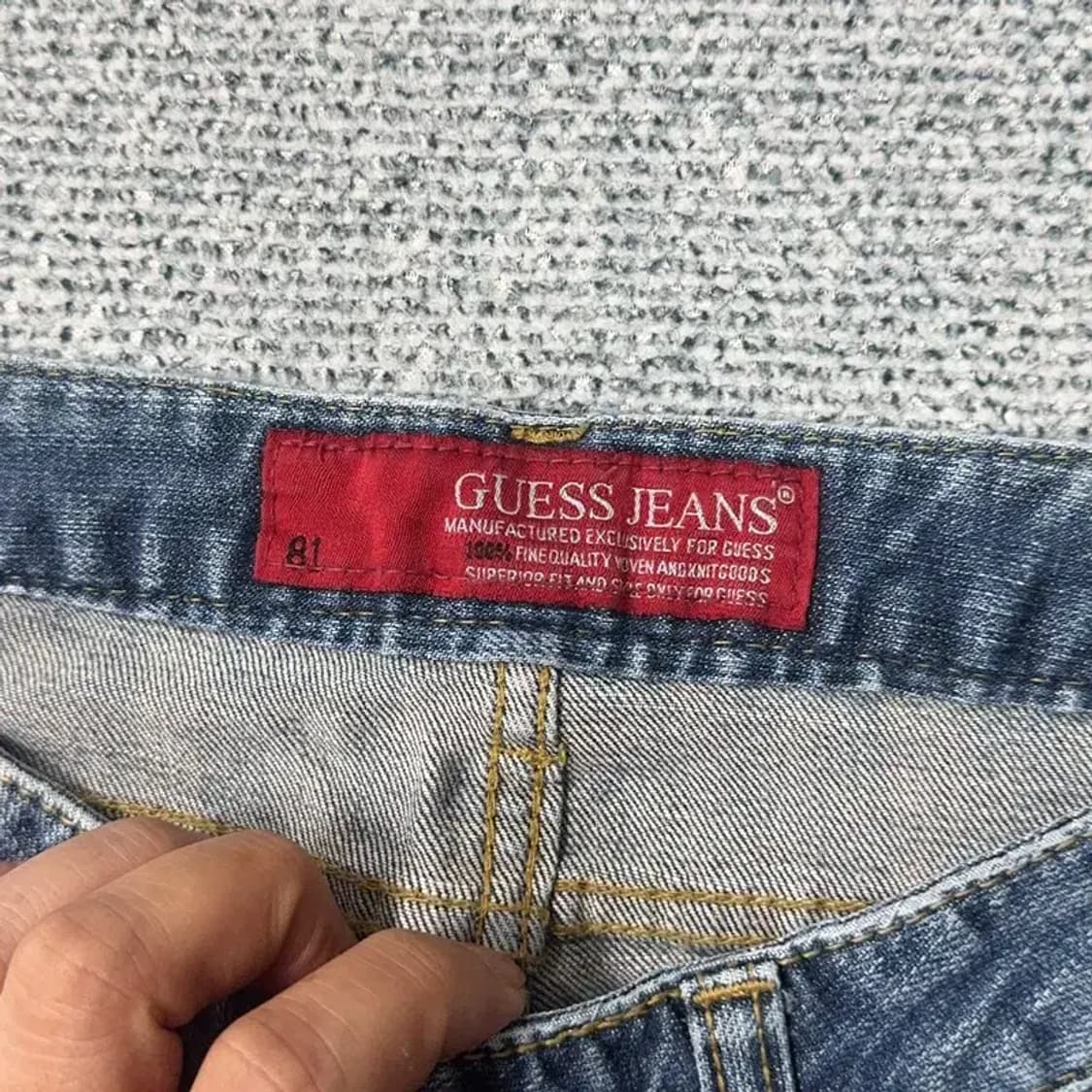 게스 진스 여성 워싱 일자핏 청바지 데님팬츠 26 상품이미지6