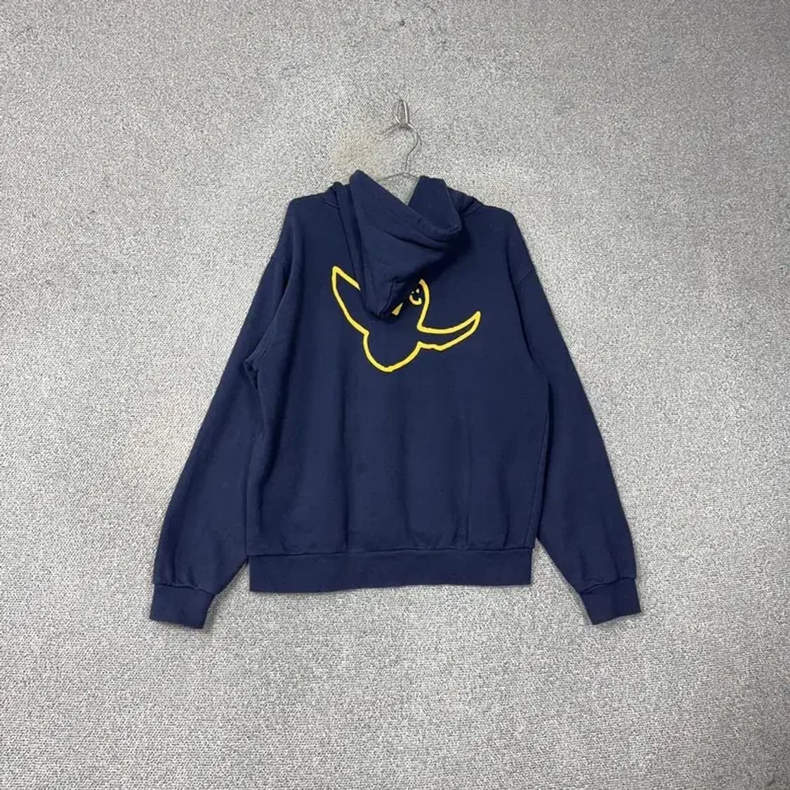 밀레 마크제이콥스 백프린팅 로고 네이비 오버핏 후드티 L 상품이미지2