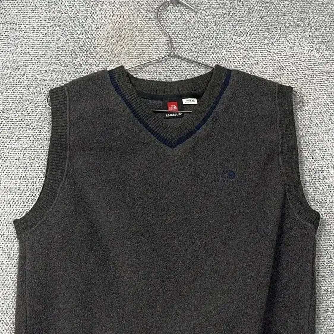 노스페이스 재팬 락솔리드 니트 조끼 LL 상품이미지3