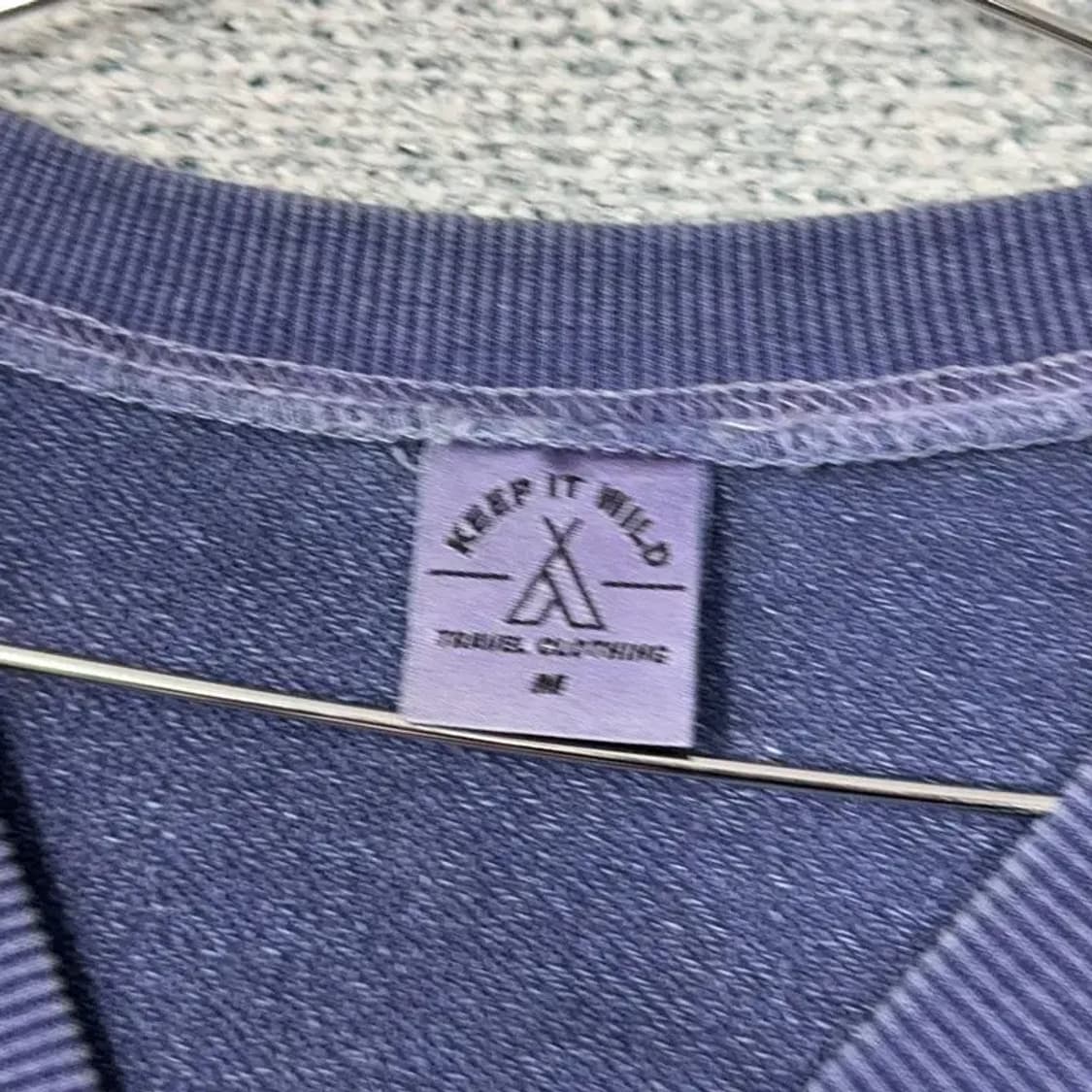 킵잇와이들 피그먼트 백로고 맨투맨 M 상품이미지3