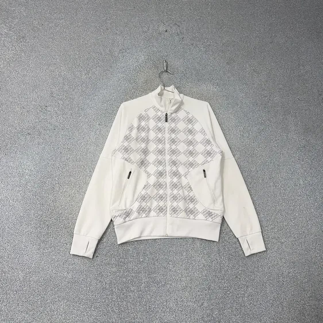 아디다스 화이트 크림 집업 져지 100 상품이미지1