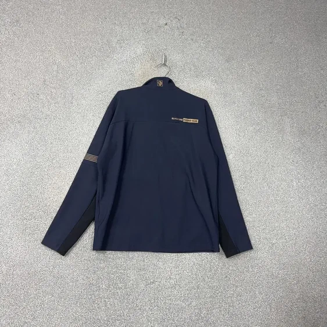 블랙야크 네이비 로고 남성 기능성 운동 집업 자켓 저지 110 상품이미지2