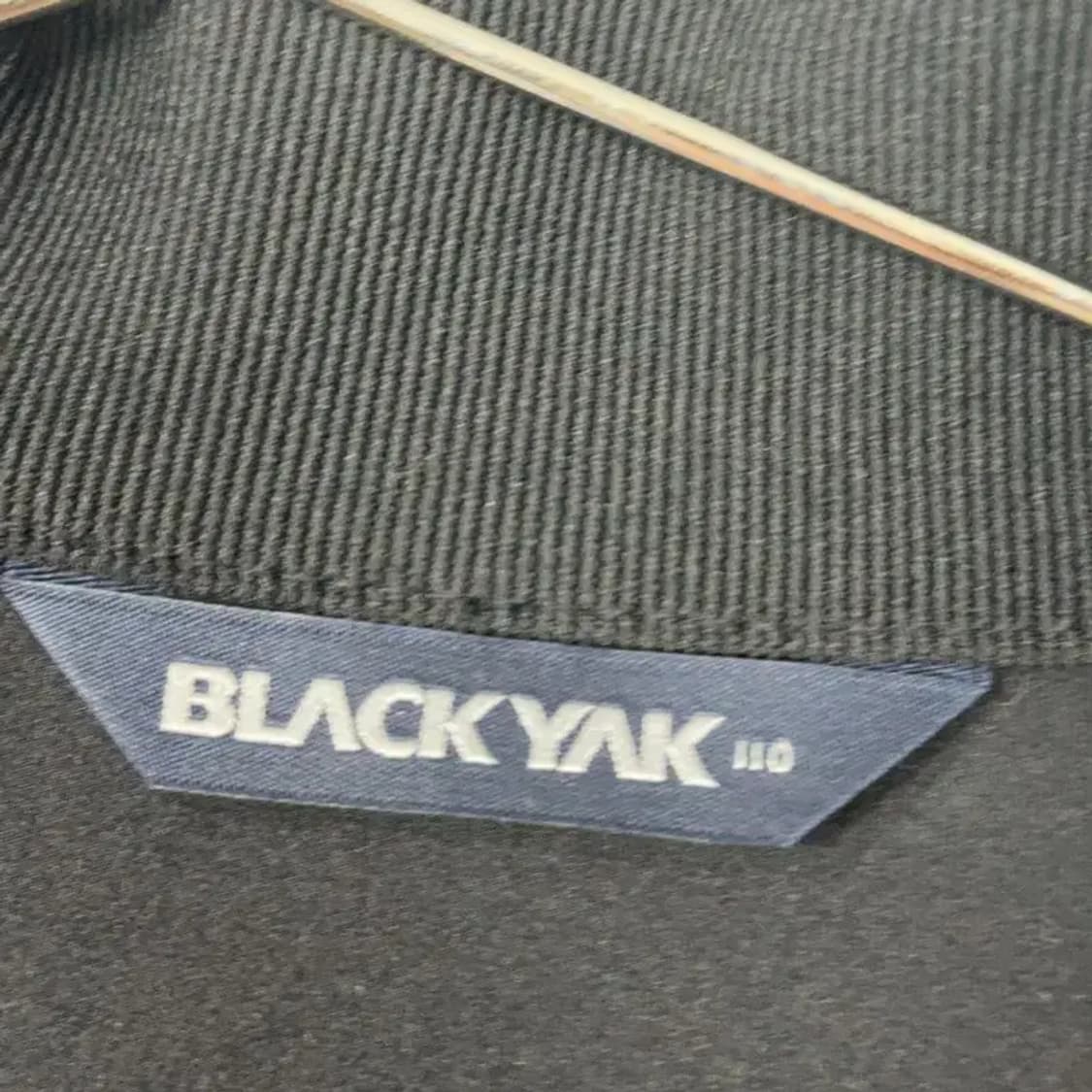 블랙야크 네이비 로고 남성 기능성 운동 집업 자켓 저지 110 상품이미지3