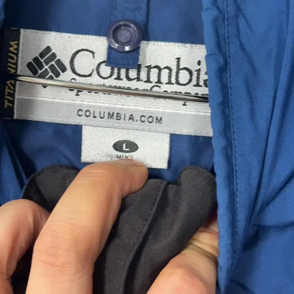 콜롬비아 블루 고어텍스 기능성 바람막이 L 상품이미지4