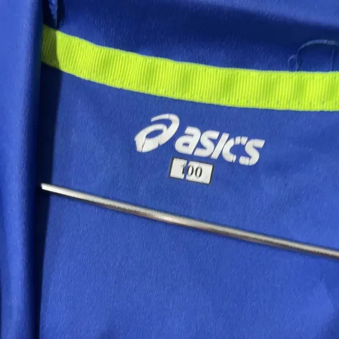 아식스 로고 대한민국 태극기 반집업 기능성 후드 긴팔티 100 상품이미지3