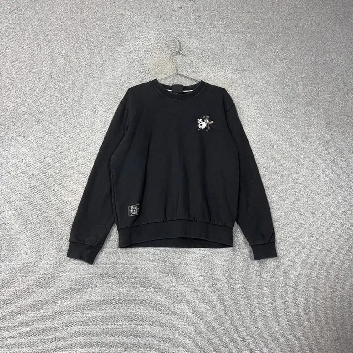 MLB 뉴욕양키즈 로고 블랙 맨투맨 L 상품이미지1