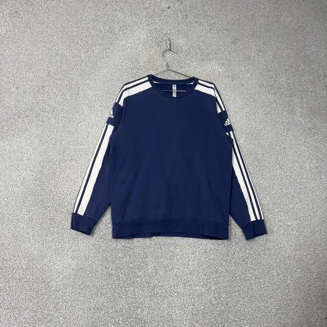 아디다스 네이비 사이드 로고 맨투맨 2XL 상품이미지1