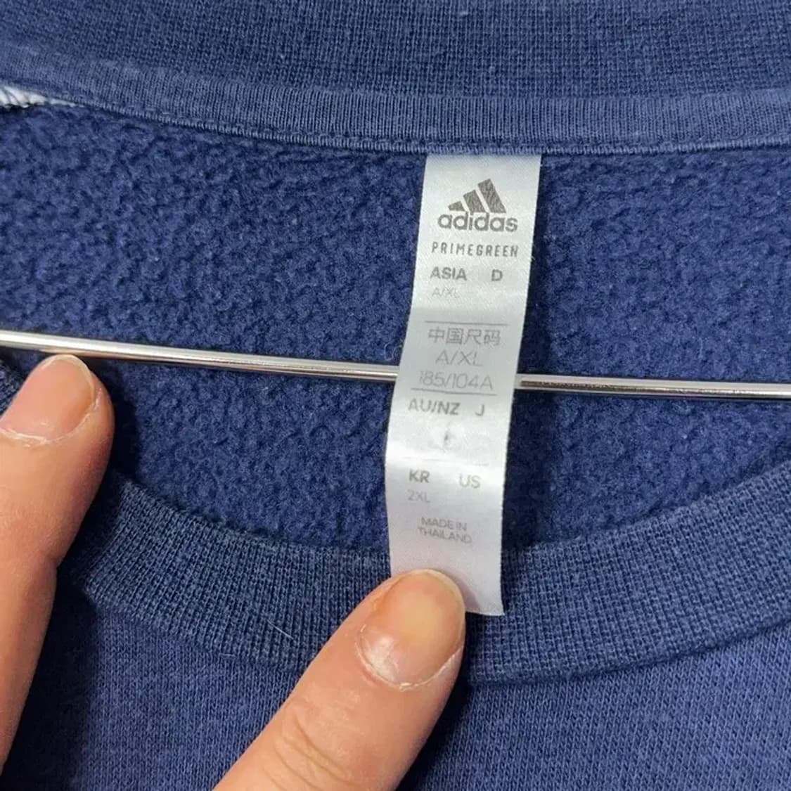 아디다스 네이비 사이드 로고 맨투맨 2XL 상품이미지3