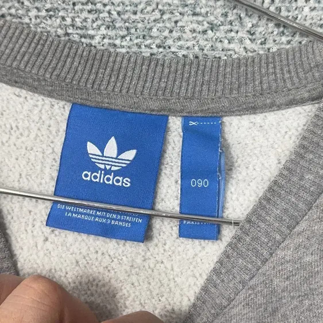 아디다스 그레이 삼선 맨투맨 90 상품이미지3