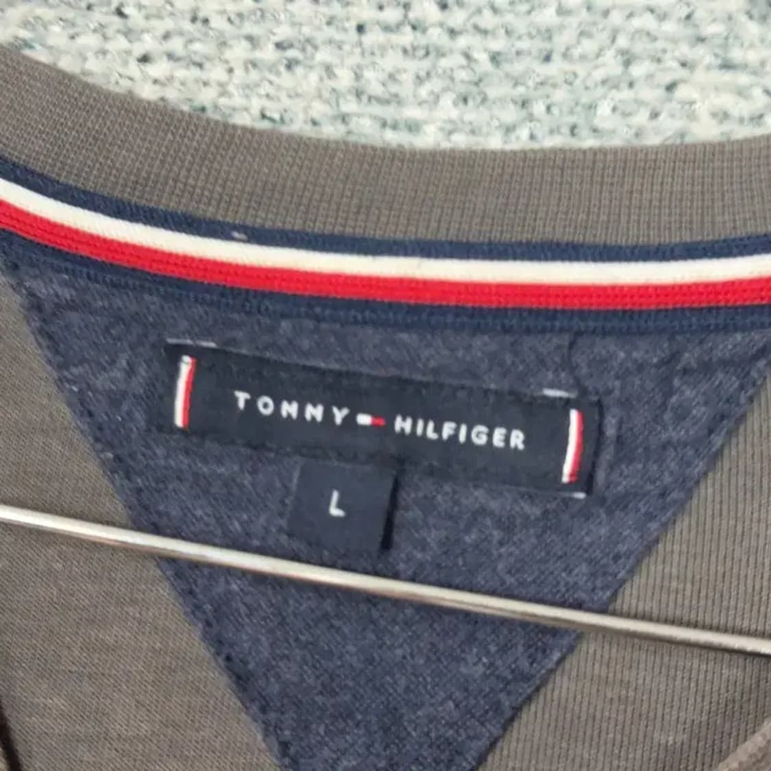 타미힐피거 로고 브라운 맨투맨 L 상품이미지4