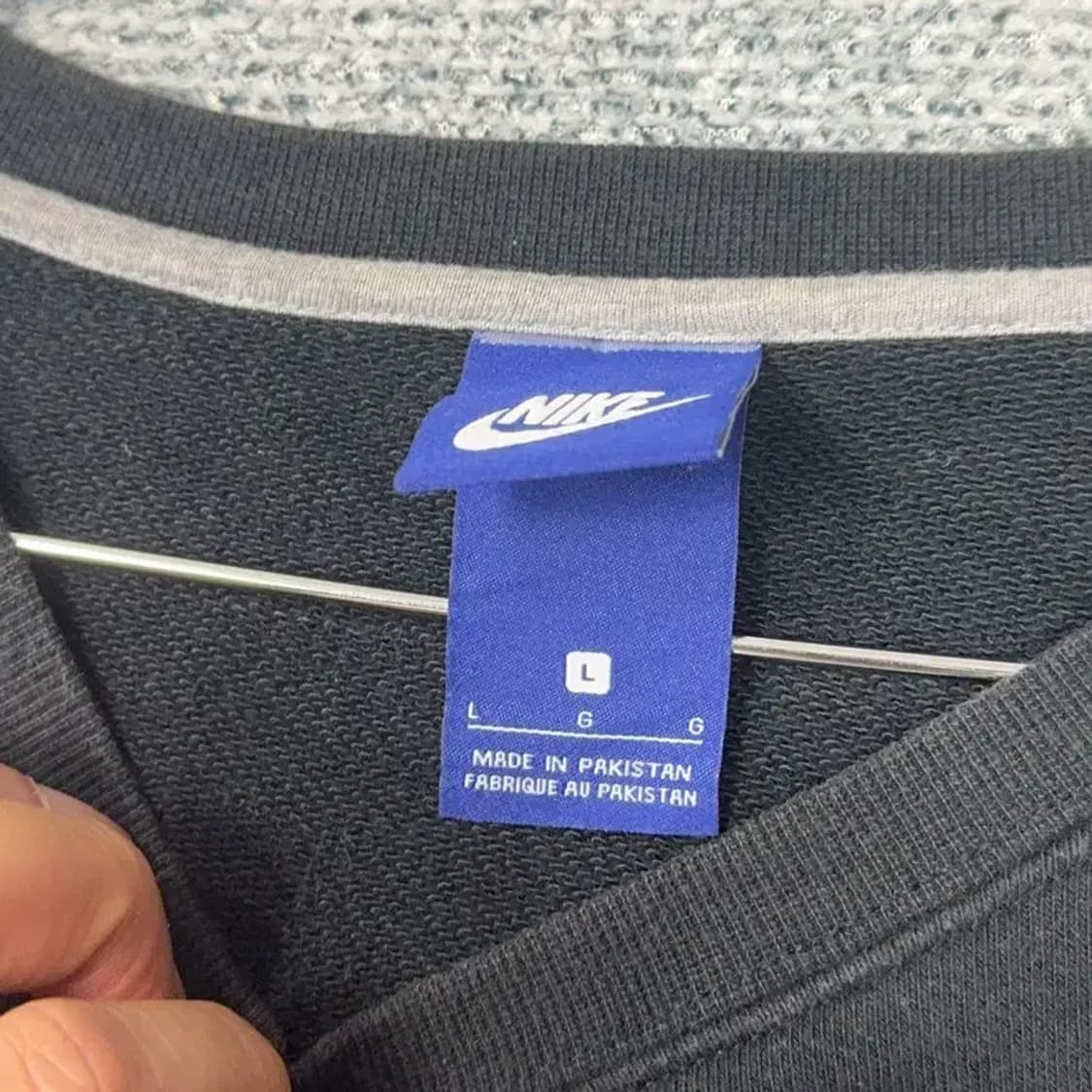 나이키 스우시 블랙 맨투맨 L 상품이미지3