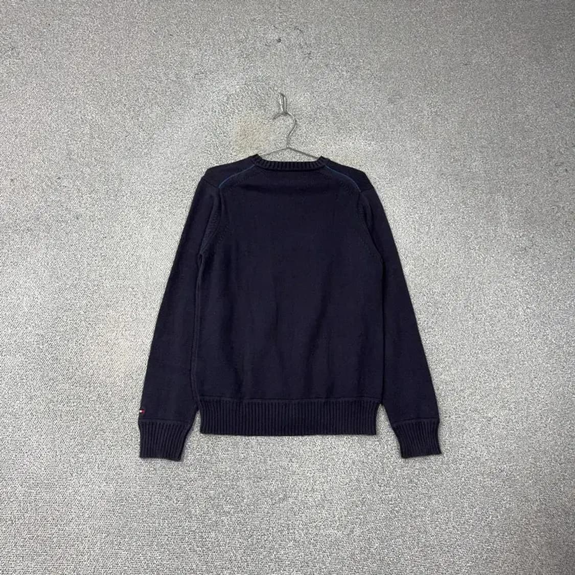 타미힐피거 네이비 캐주얼 로고 남성 코튼 니트 S 상품이미지2