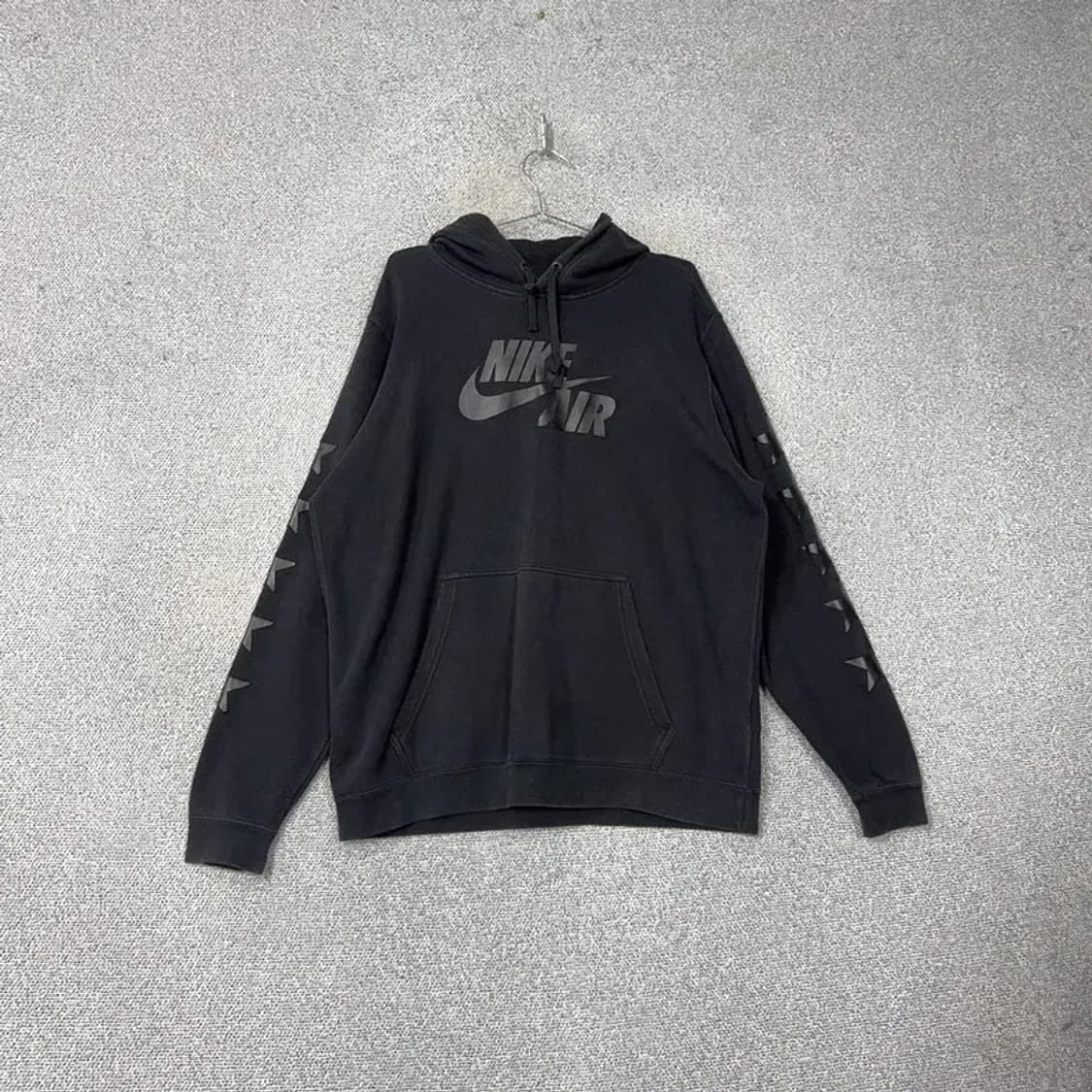 나이키 에어 프린팅 로고 블랙 후드티 XL 상품이미지1