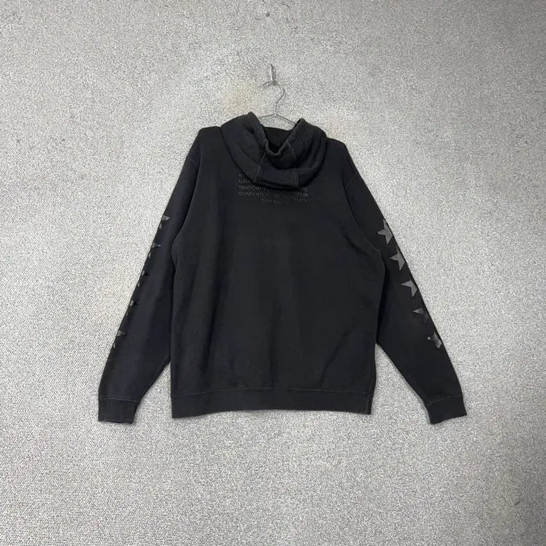 나이키 에어 프린팅 로고 블랙 후드티 XL 상품이미지2