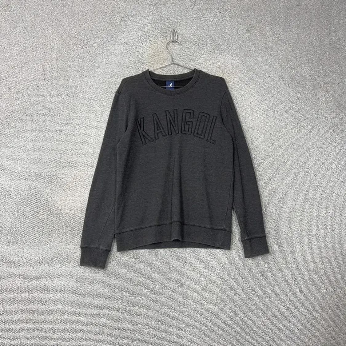 캉골 프린팅 로고 남성 딥 그레이 캐주얼 맨투맨 M 상품이미지1