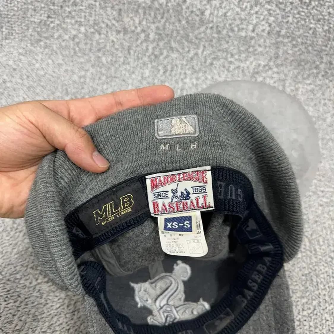 MLB 화이트 삭스 그레이 볼캡 XS-S 상품이미지2