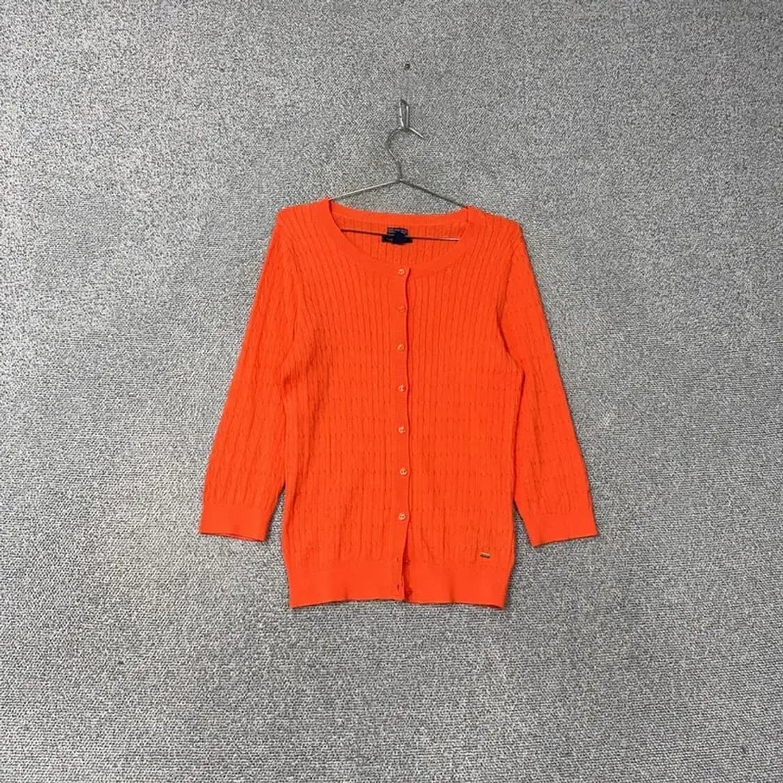 타미힐피거 피마코튼 오렌지 가디건 M 상품이미지1