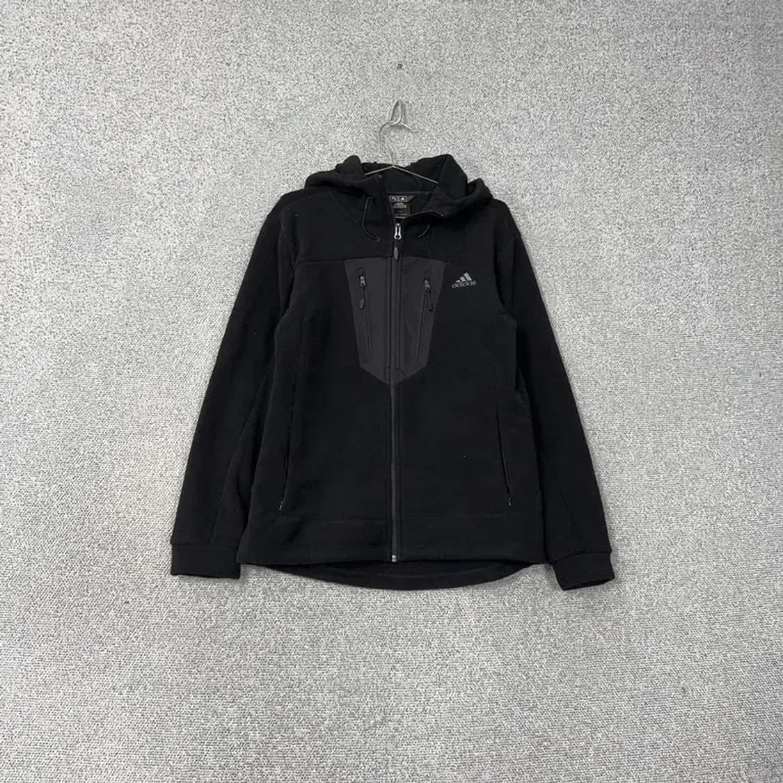 아디다스 블랙 플리스 후드집업 100 상품이미지1