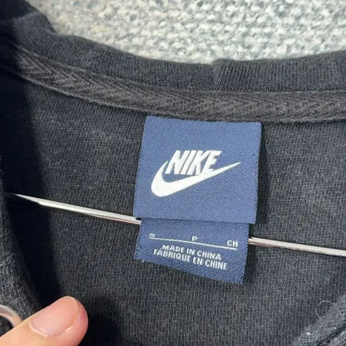 나이키 스우시 블랙 후드티 S 상품이미지3