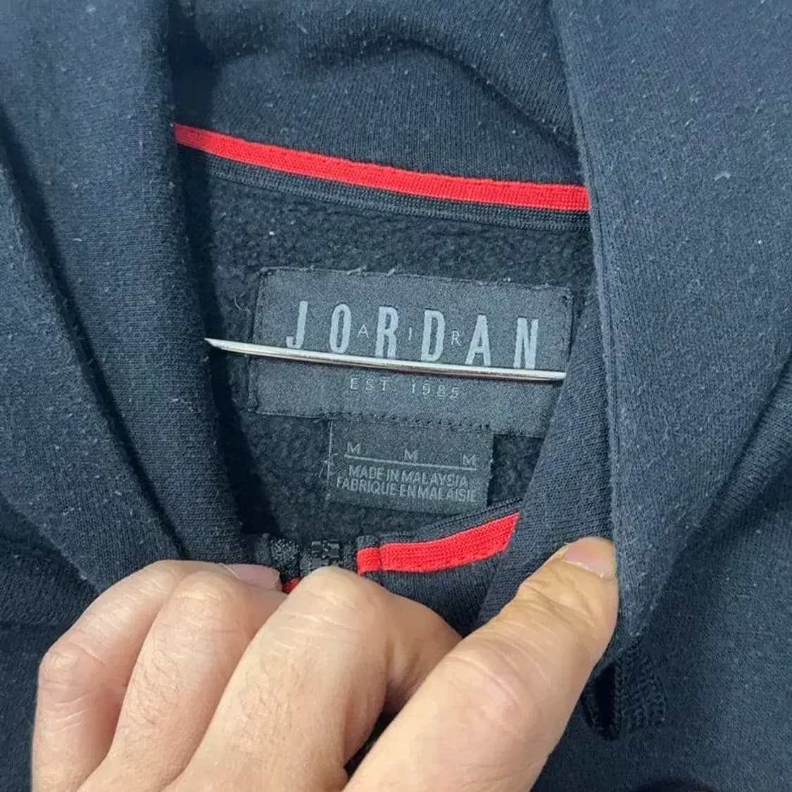 조던 점프맨 로고 블랙 후드집업 M 상품이미지3