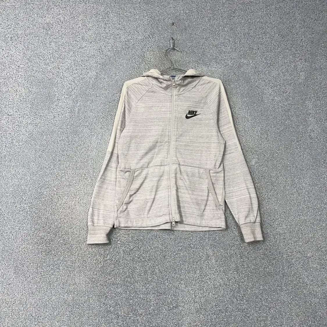 나이키 스우시 라이트 그레이 후드집업 S 상품이미지1