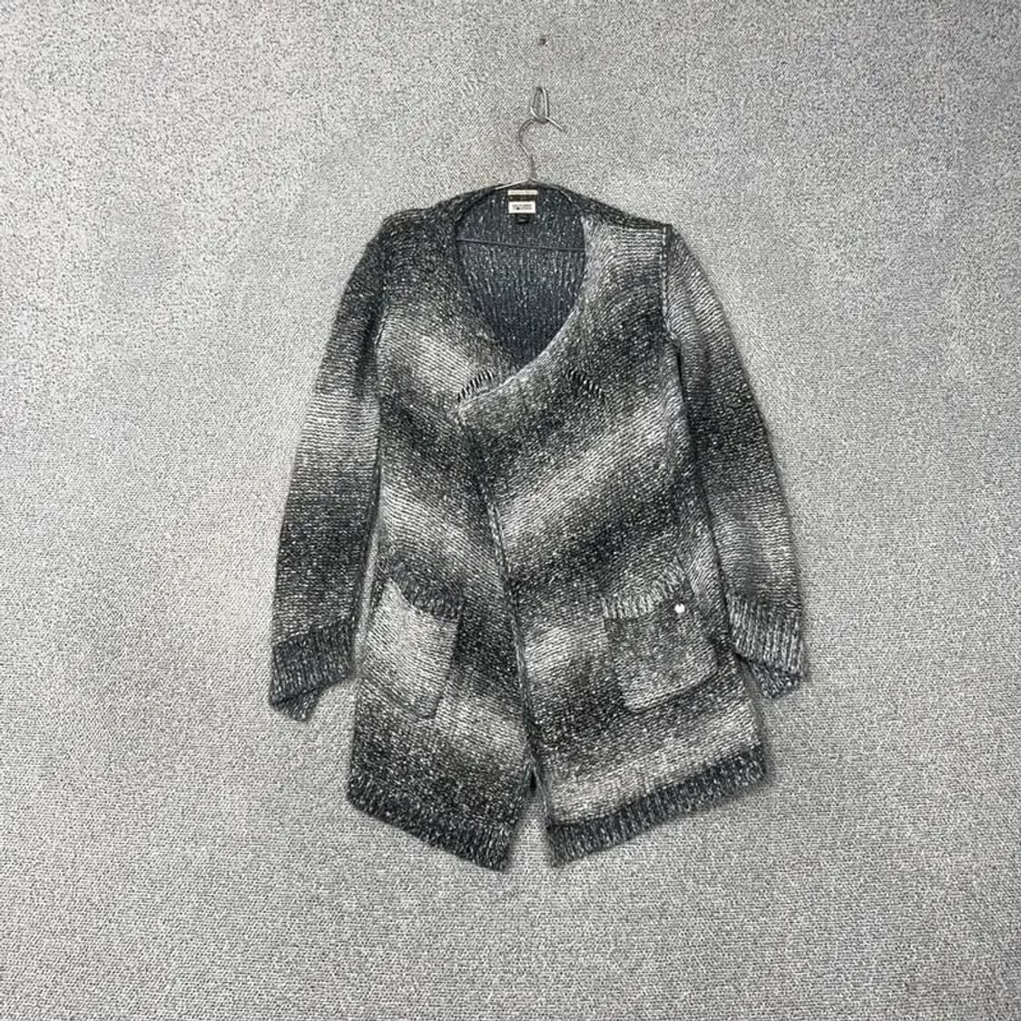 타미힐피거 스트라이프 그레이 롱 가디건 S 상품이미지1