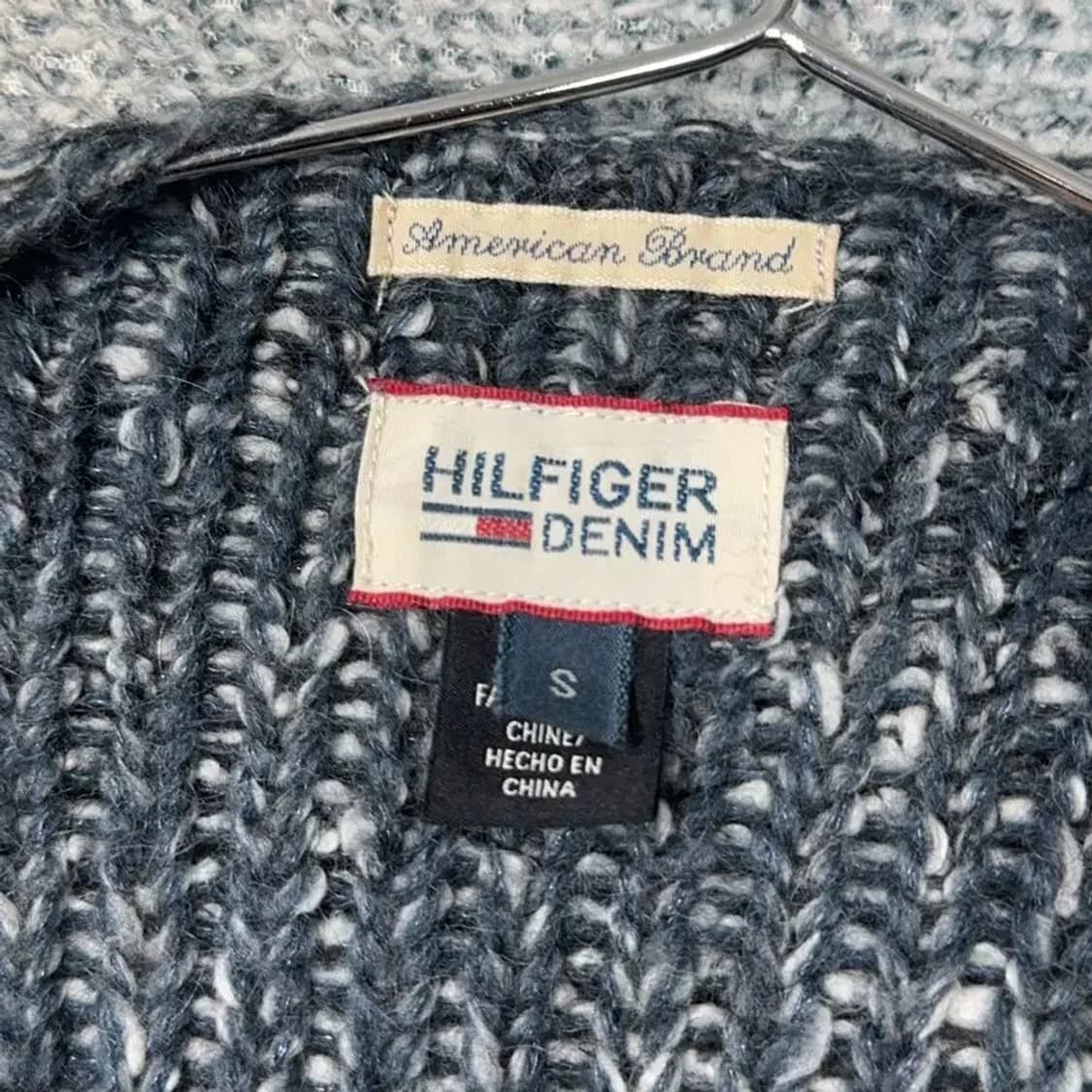 타미힐피거 스트라이프 그레이 롱 가디건 S 상품이미지5