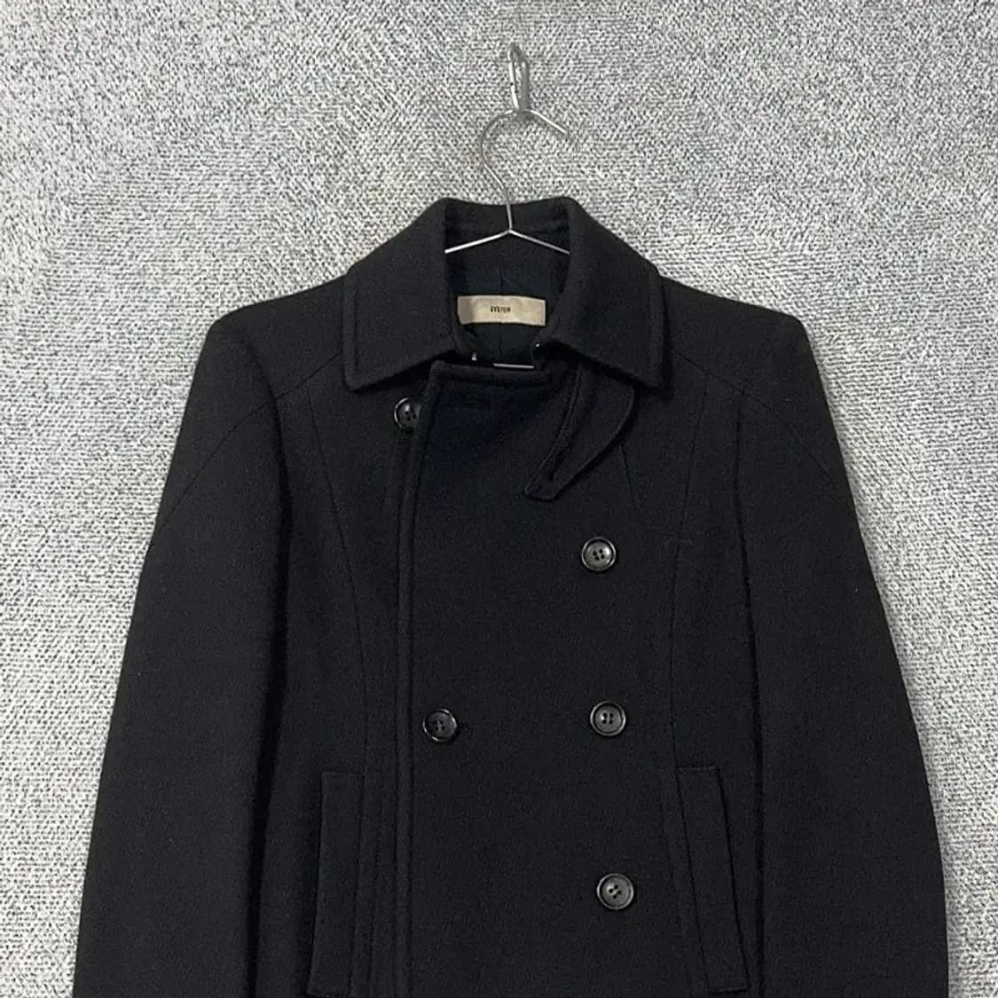 한섬 시스템 블랙 울 숏 코트 82-94-160 상품이미지3