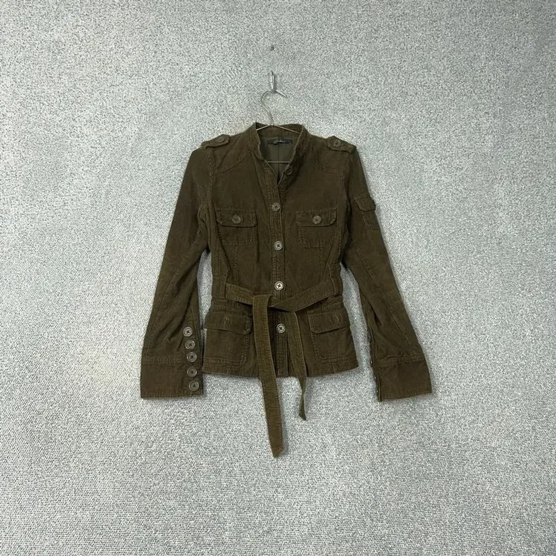 자라 코듀로이 여성 벨티드 자켓 S 상품이미지1