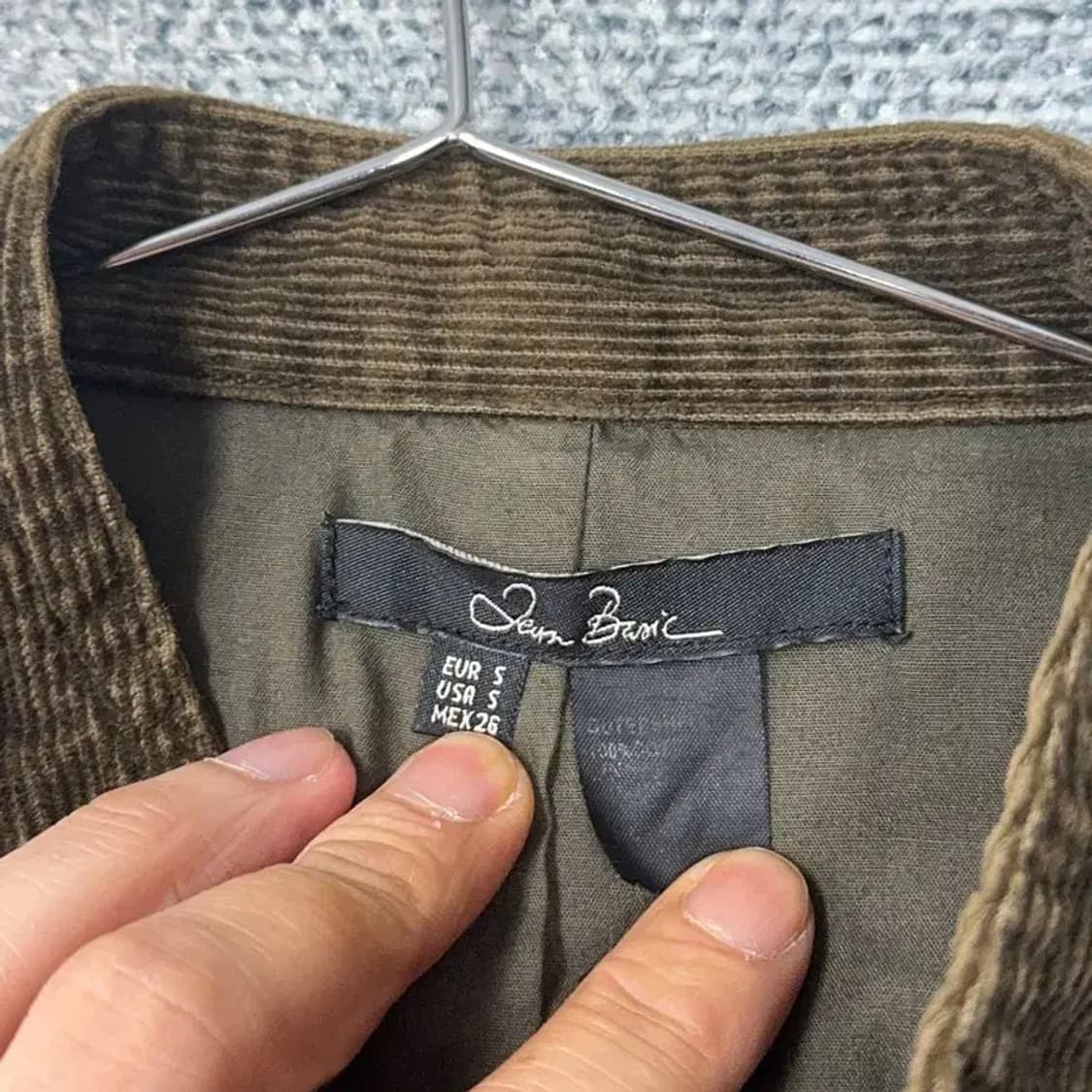 자라 코듀로이 여성 벨티드 자켓 S 상품이미지5