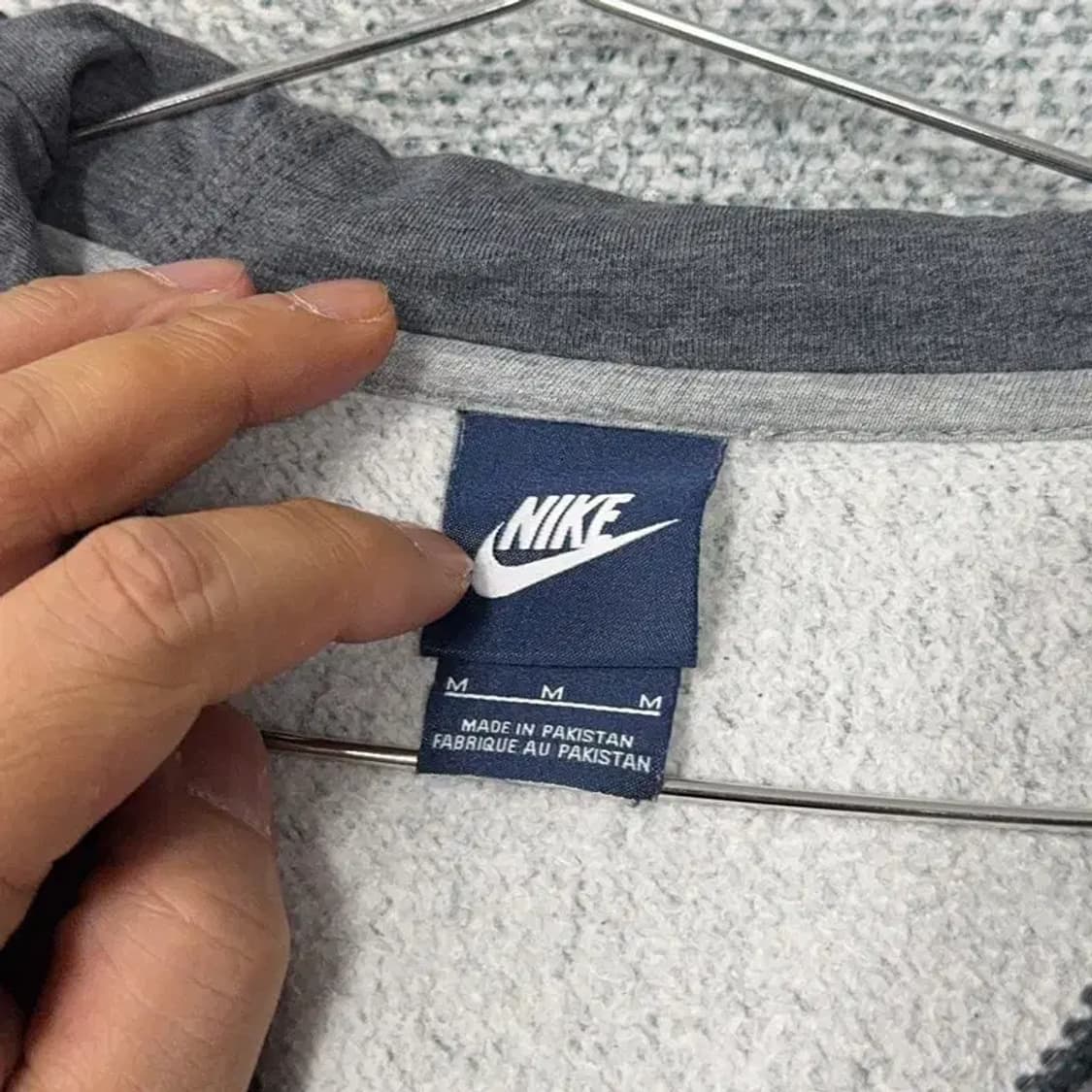 나이키 로고 그레이 후드집업 M 상품이미지3